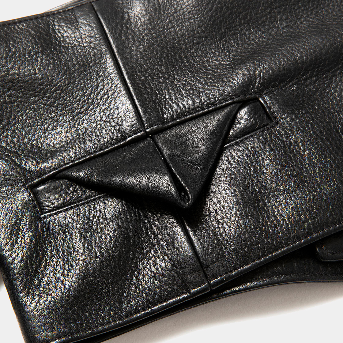 Leather Cummerbund / Lamp Black