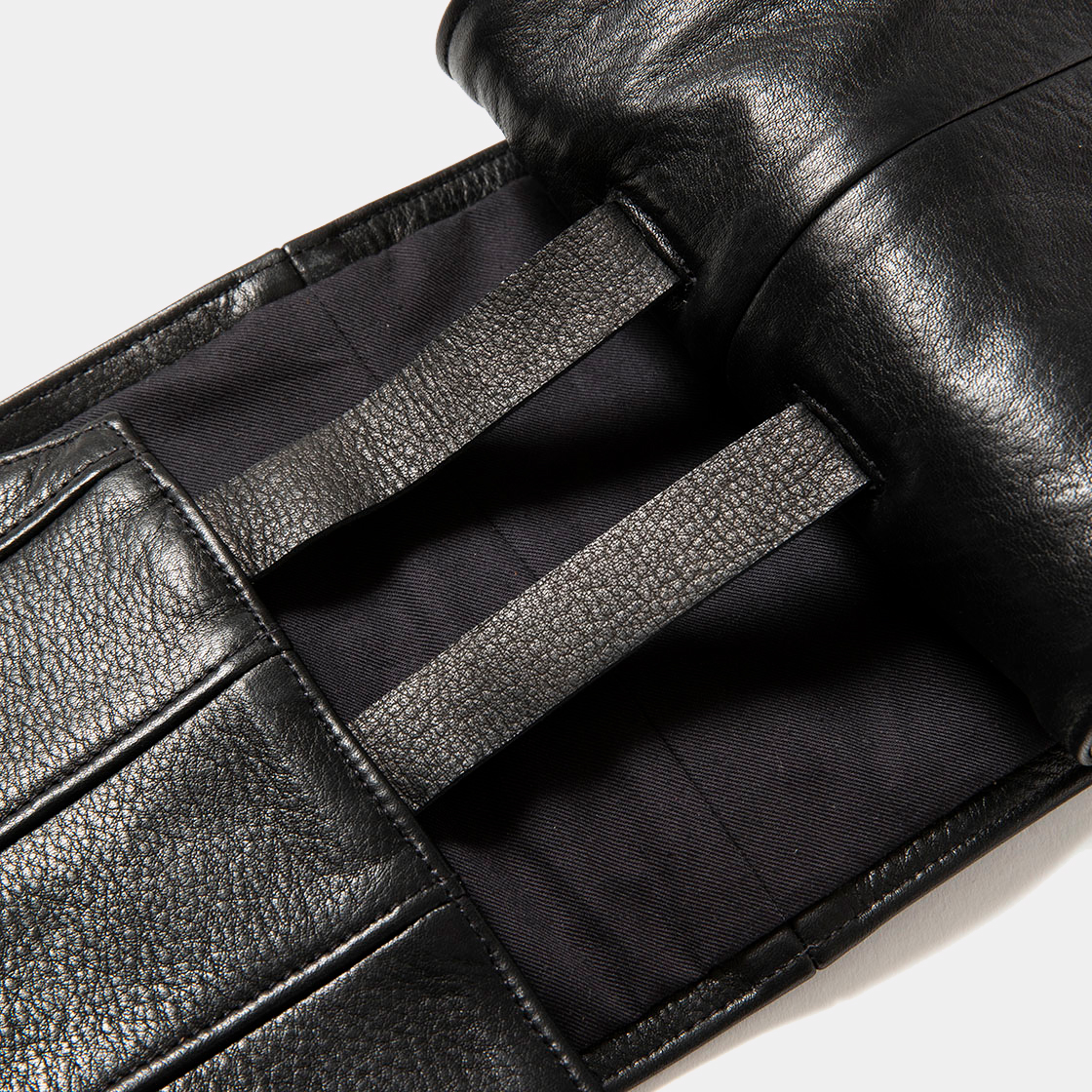 Leather Cummerbund / Lamp Black