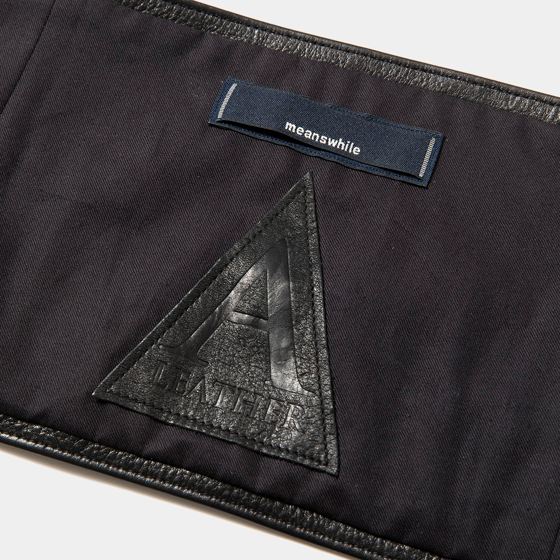 Leather Cummerbund / Lamp Black