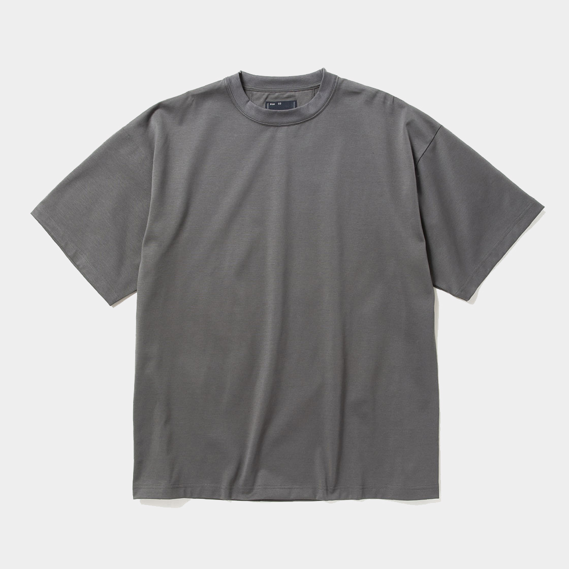 Elastic S/S Tee / Charcoal