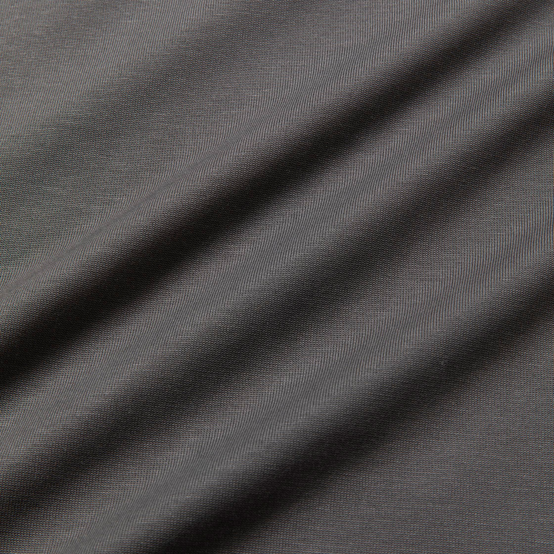 Elastic S/S Tee / Charcoal