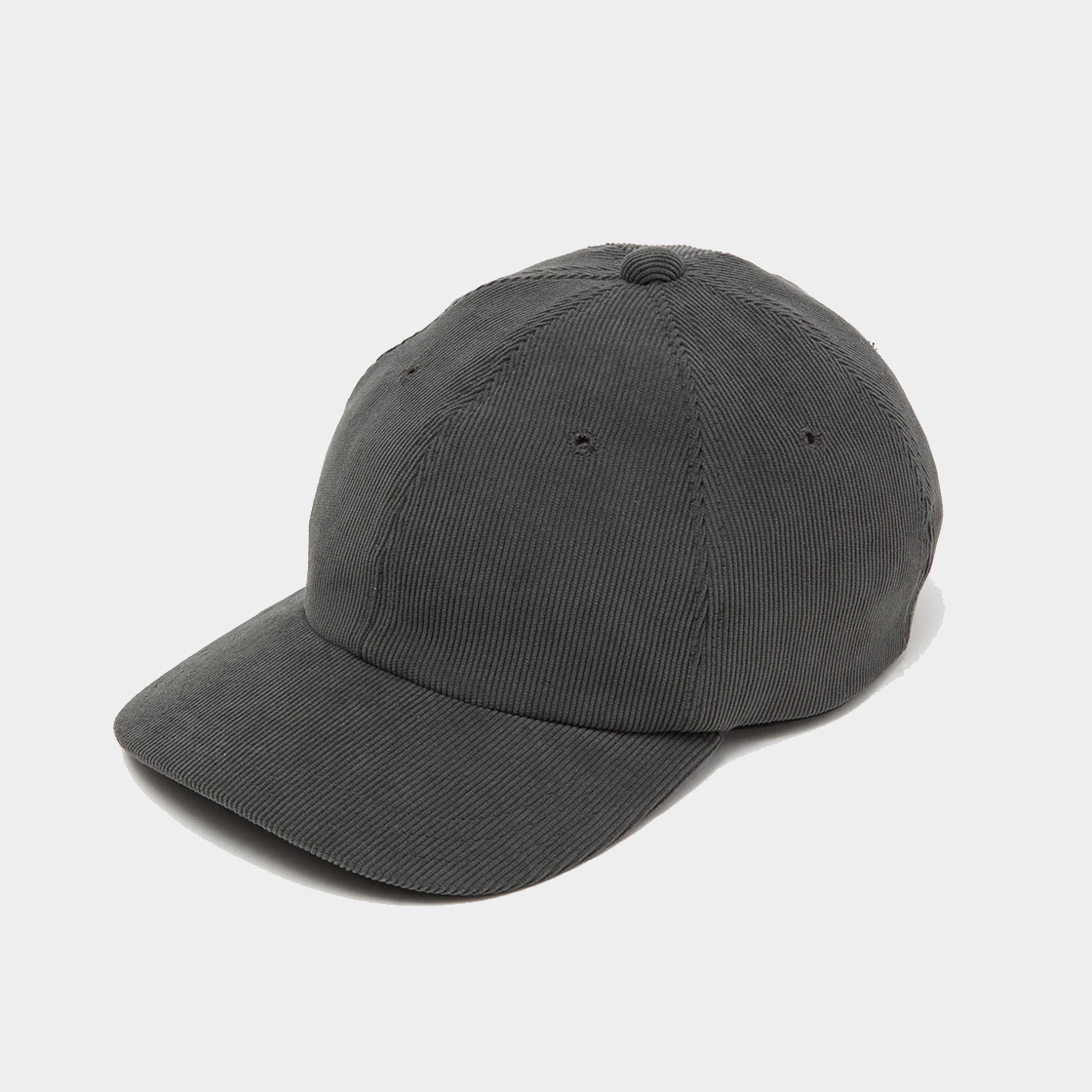 Corduroy 6 Panel Cap / Charcoal