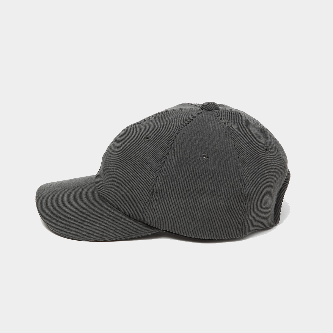 Corduroy 6 Panel Cap / Charcoal