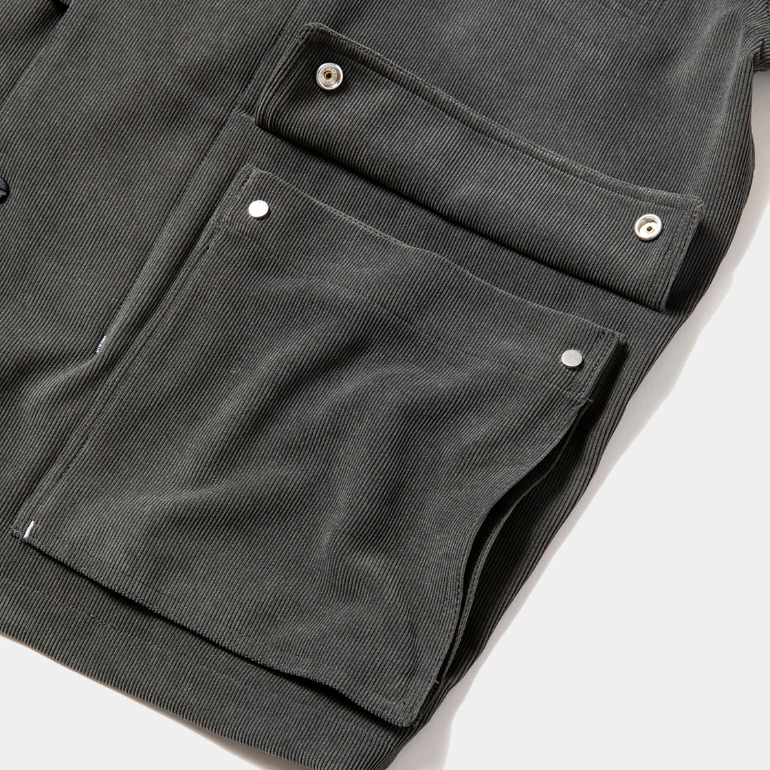 Double Collar Corduroy JKT / Charcoal