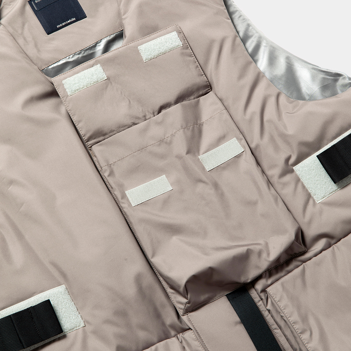 Padding Body Armor Vest / Aluminum Grey