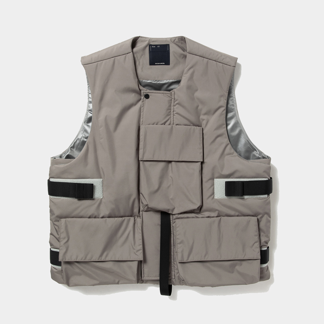 Padding Body Armor Vest / Aluminum Grey