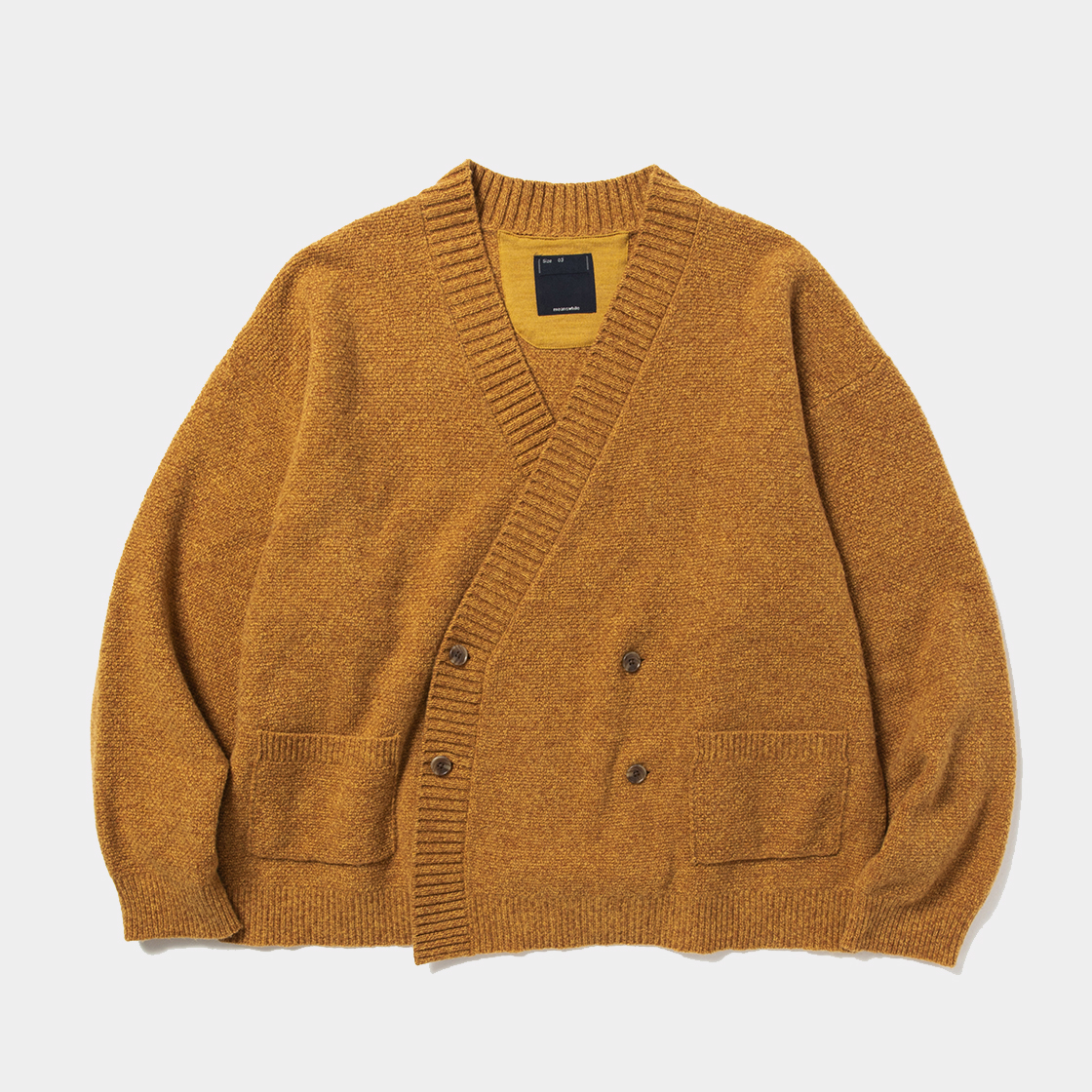 Double Knit Cardigan / Mustard
