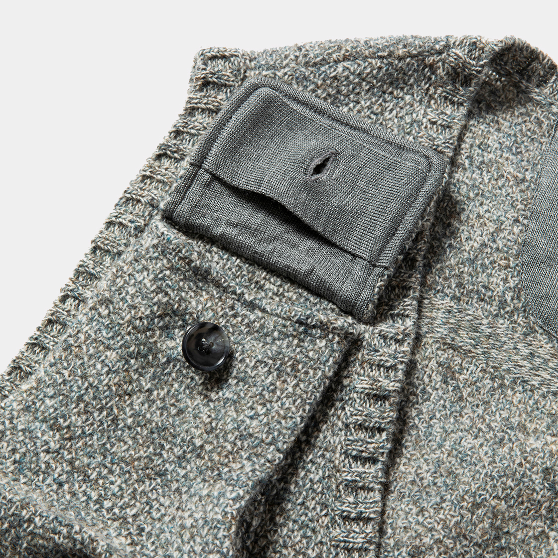 Knit Luggage Vest / Blue Grey