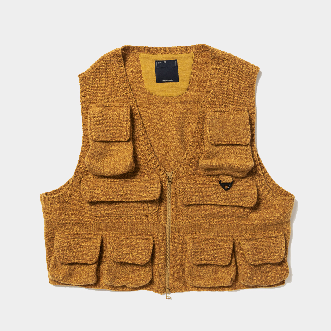 Knit Luggage Vest / Mustard