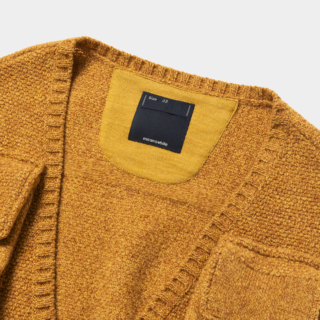 Knit Luggage Vest / Mustard