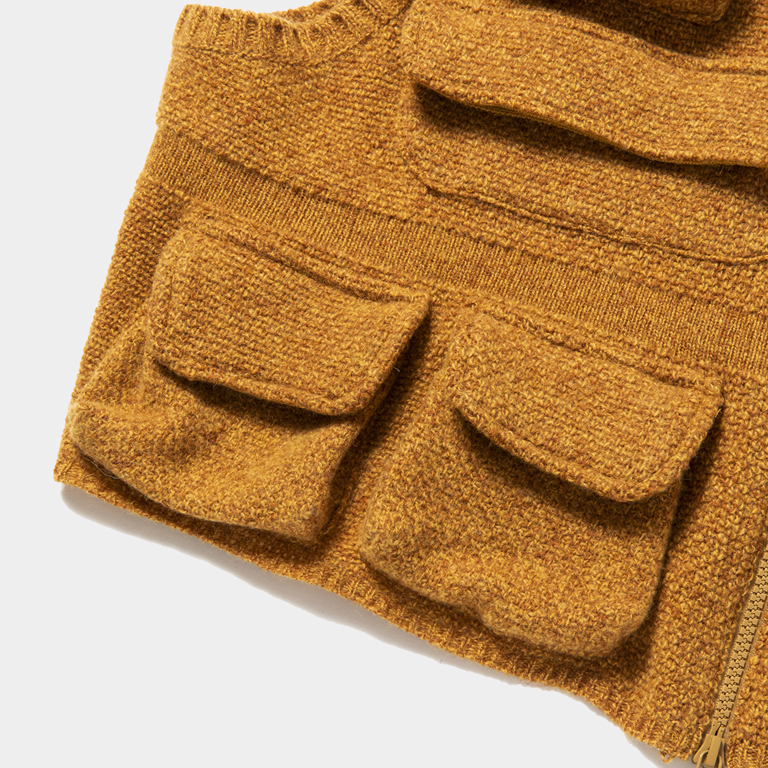 Knit Luggage Vest / Mustard
