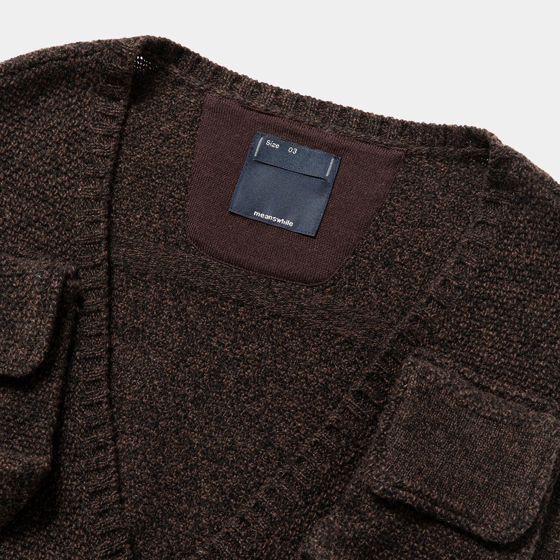 Knit Luggage Vest / Charcoal