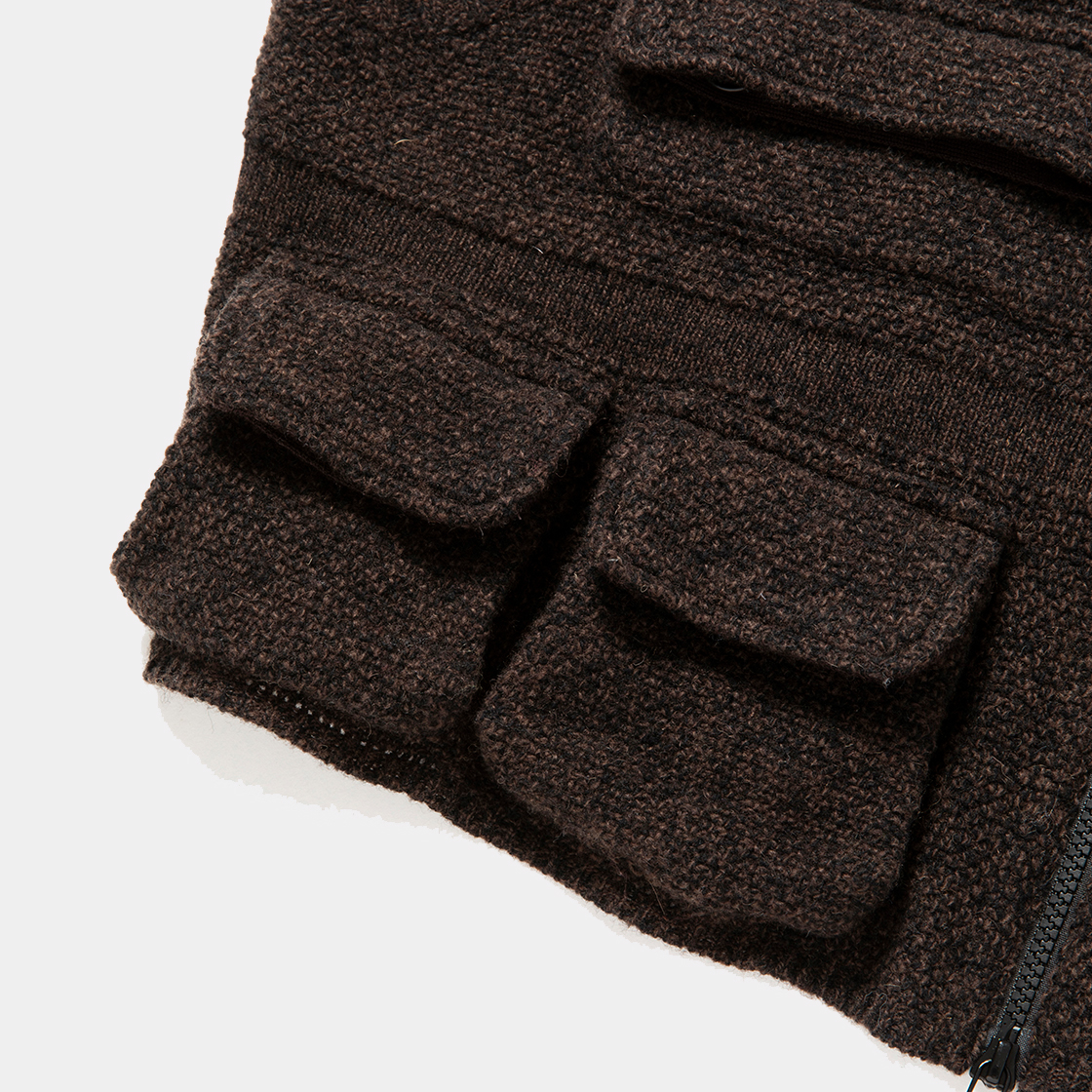 Knit Luggage Vest / Charcoal