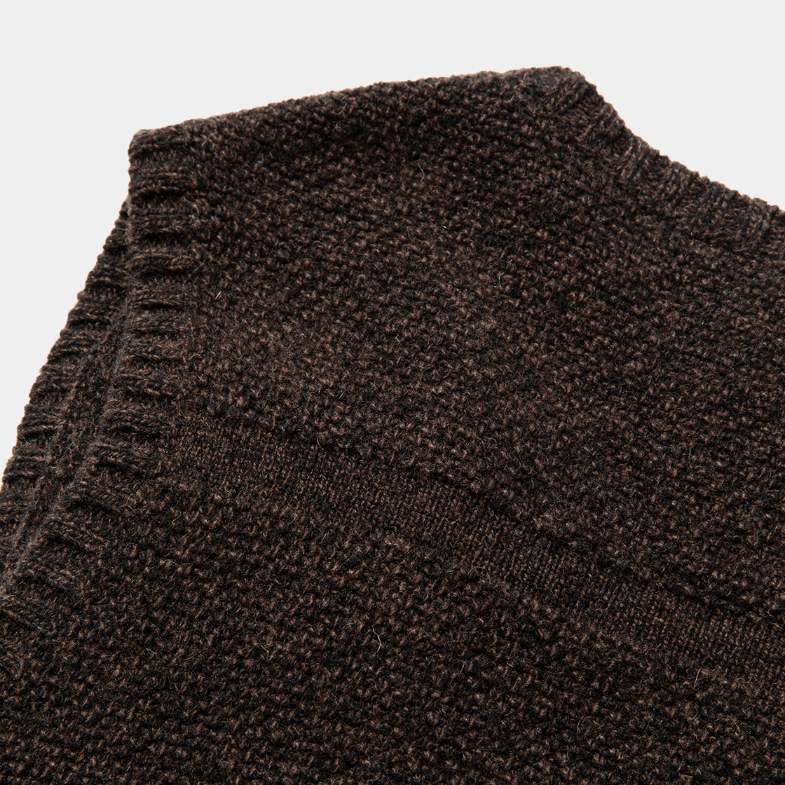 Knit Luggage Vest / Charcoal