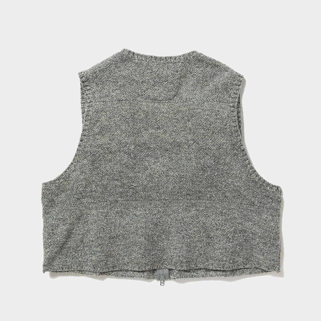 Knit Luggage Vest / Blue Grey