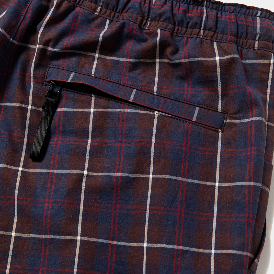 Cotton Check Sleeping PT / Navy×White