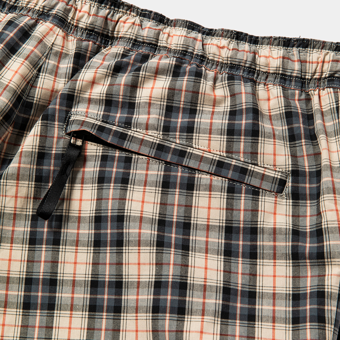 Cotton Check Sleeping PT / Beige×Orange