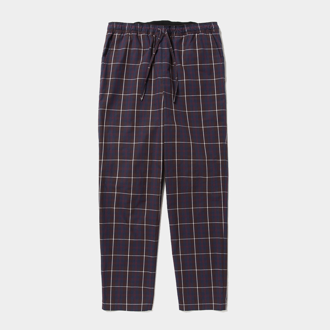 Cotton Check Sleeping PT / Navy×White
