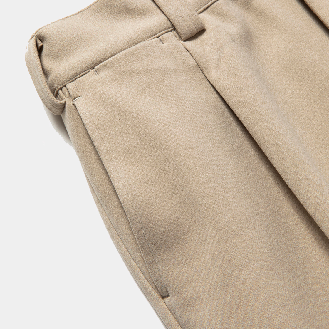 Zip Comfort Slacks / Ivory