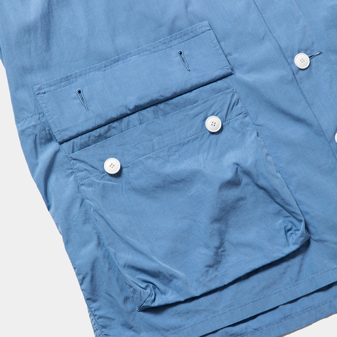 Trinity Cloth Shirt Hoodie / Sax