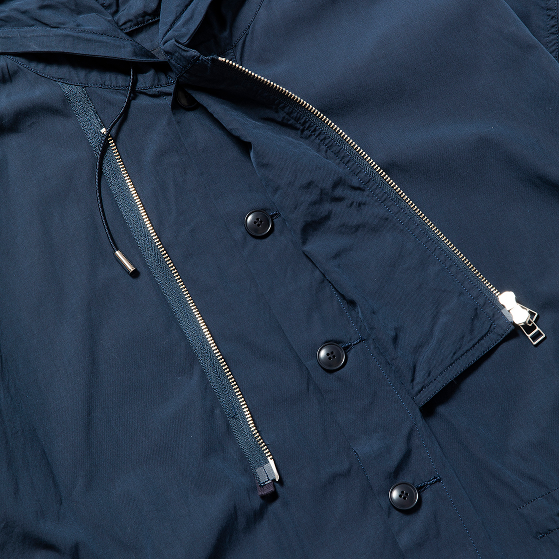 Trinity Cloth Shirt Hoodie / Navy