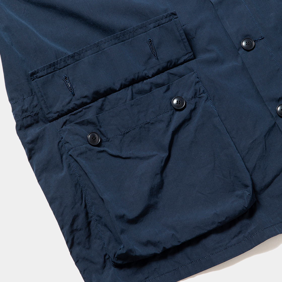 Trinity Cloth Shirt Hoodie / Navy