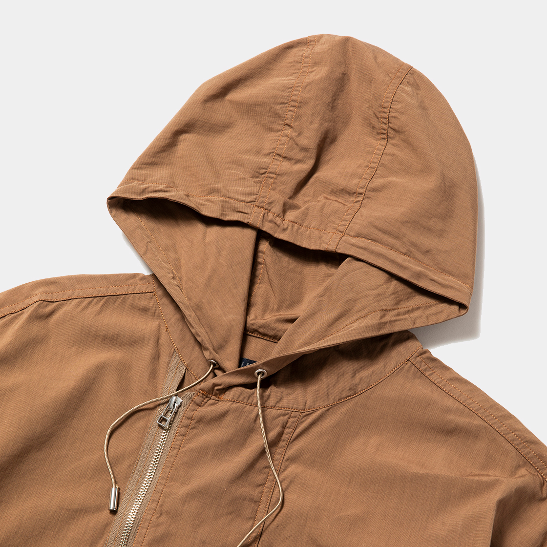Trinity Cloth Shirt Hoodie / Rust Brown