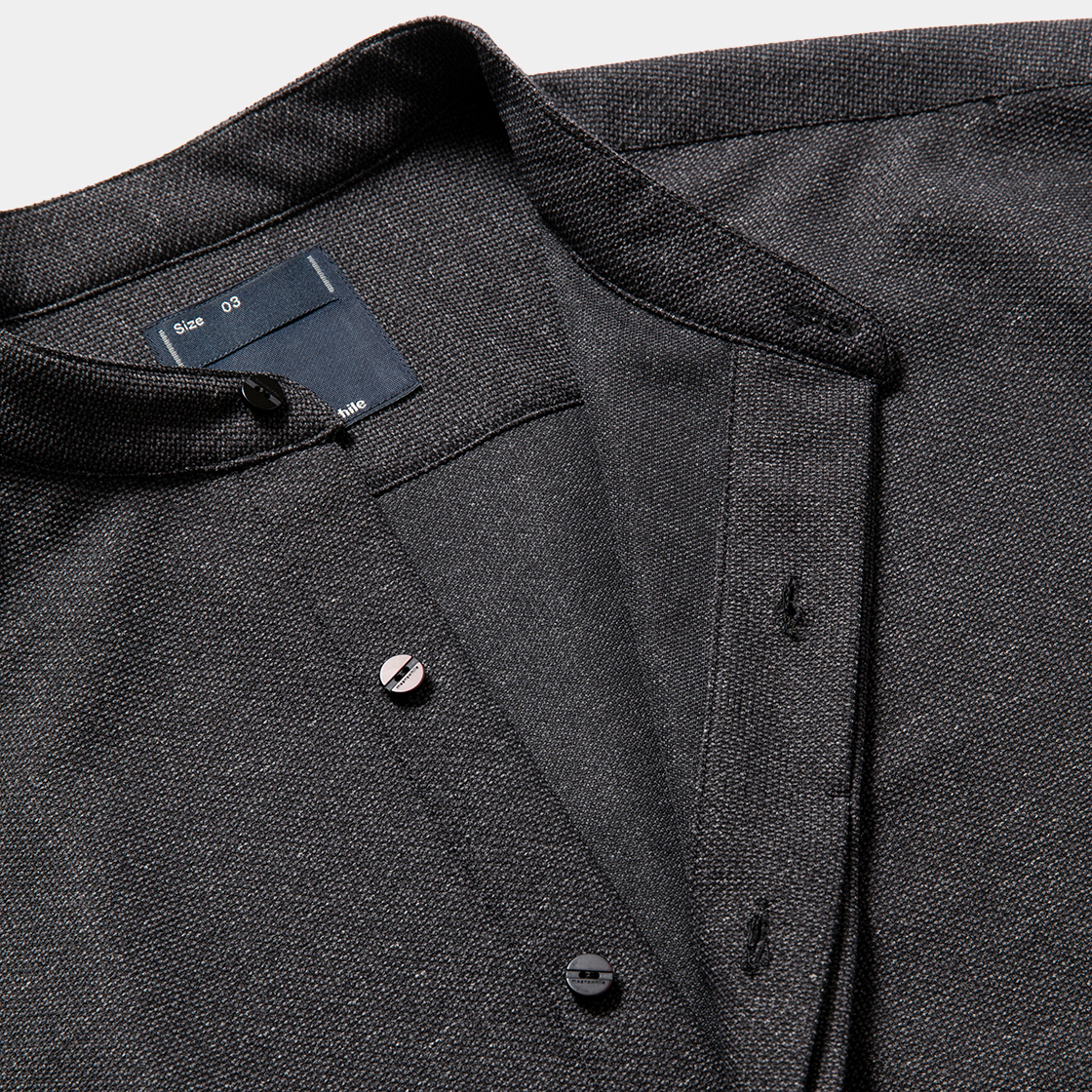 Tech Wool Fly Side OP SH / Charcoal