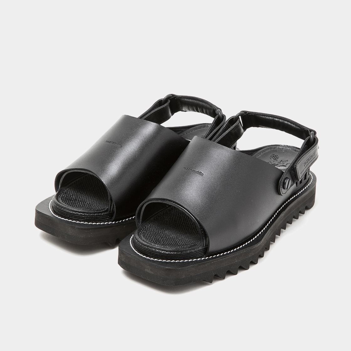 Overwrap Square Sandals Vibram® Sole / Lamp Black