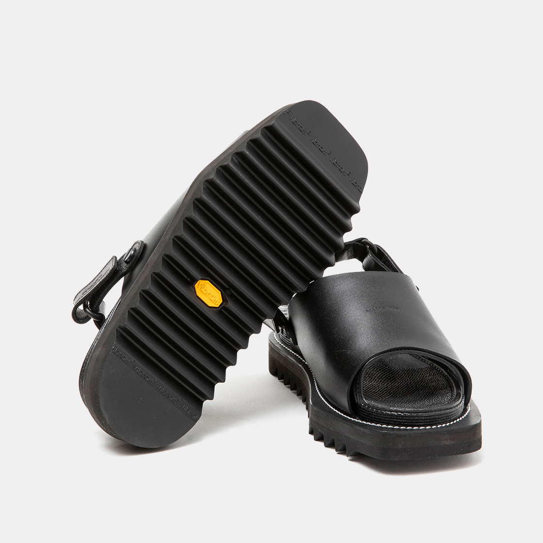 Overwrap Square Sandals Vibram® Sole / Lamp Black
