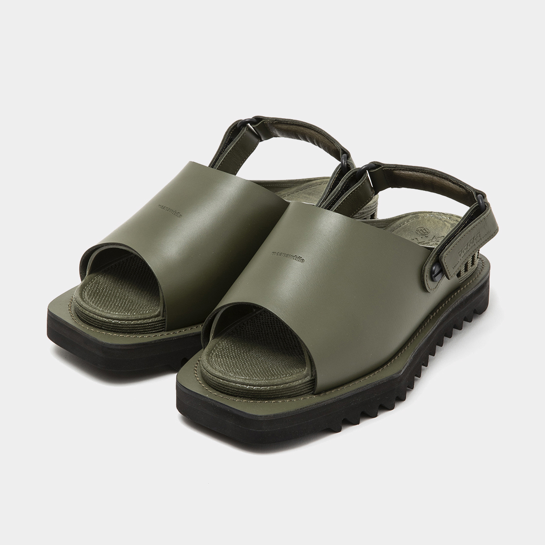 Overwrap Square Sandals Vibram® Sole / Khaki