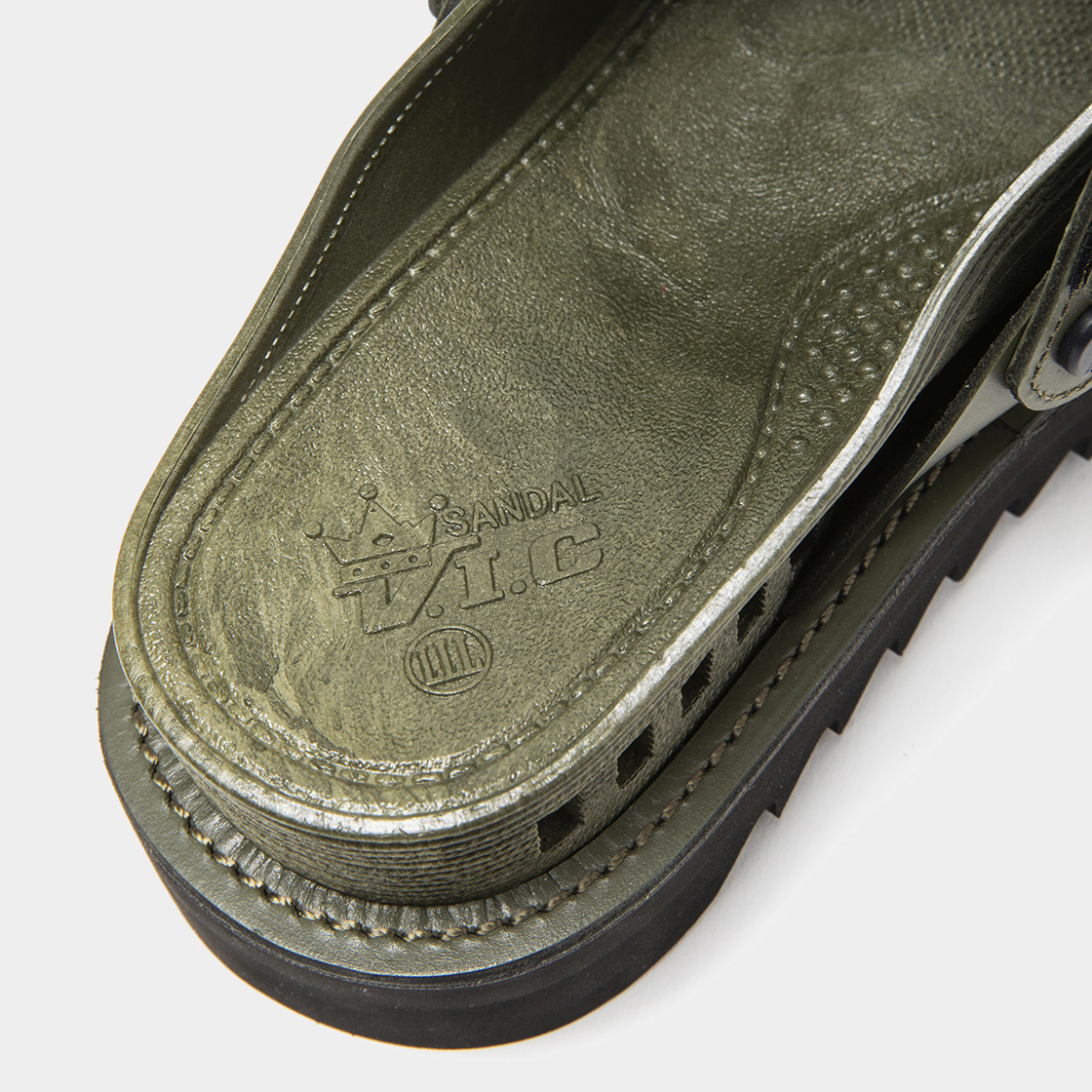 Overwrap Square Sandals Vibram® Sole / Khaki