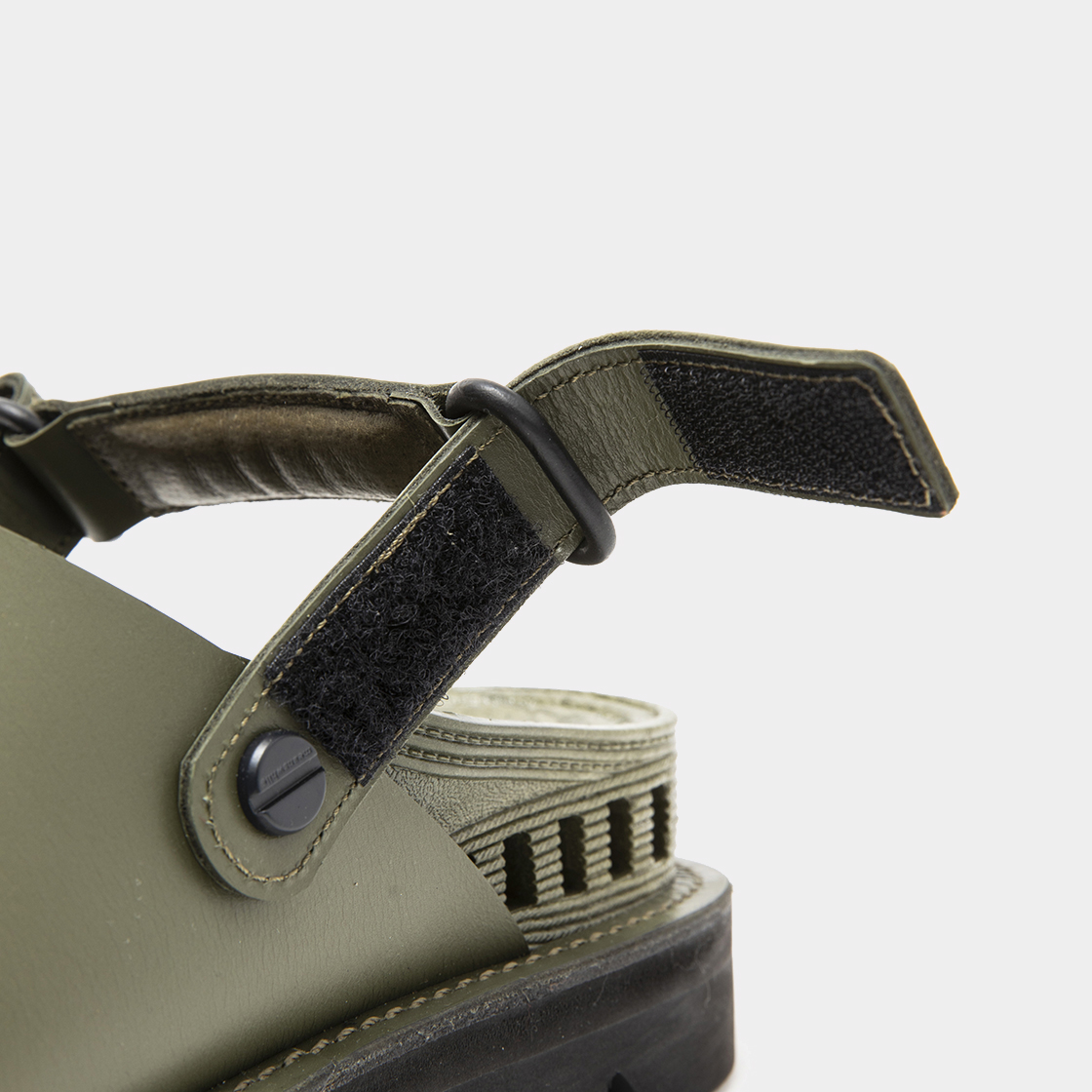 Overwrap Square Sandals Vibram® Sole / Khaki