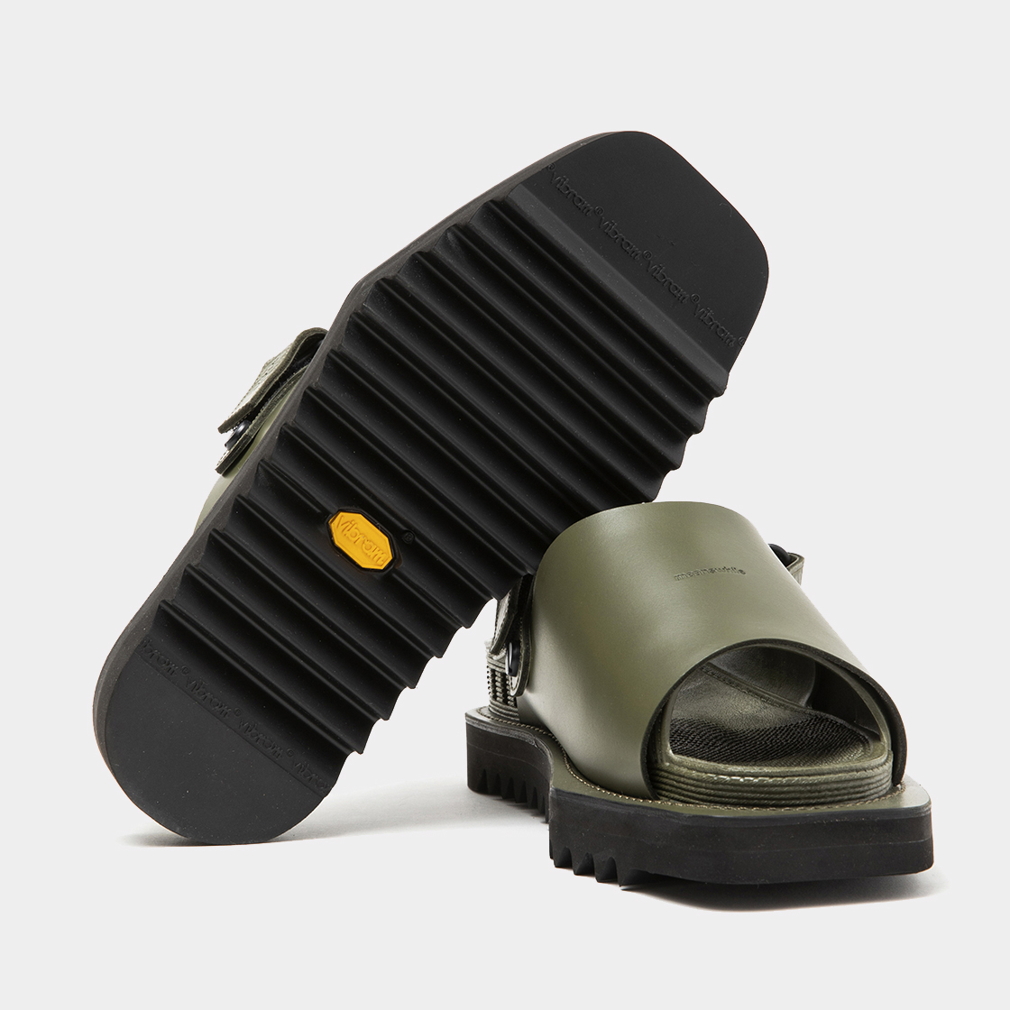 Overwrap Square Sandals Vibram® Sole / Khaki