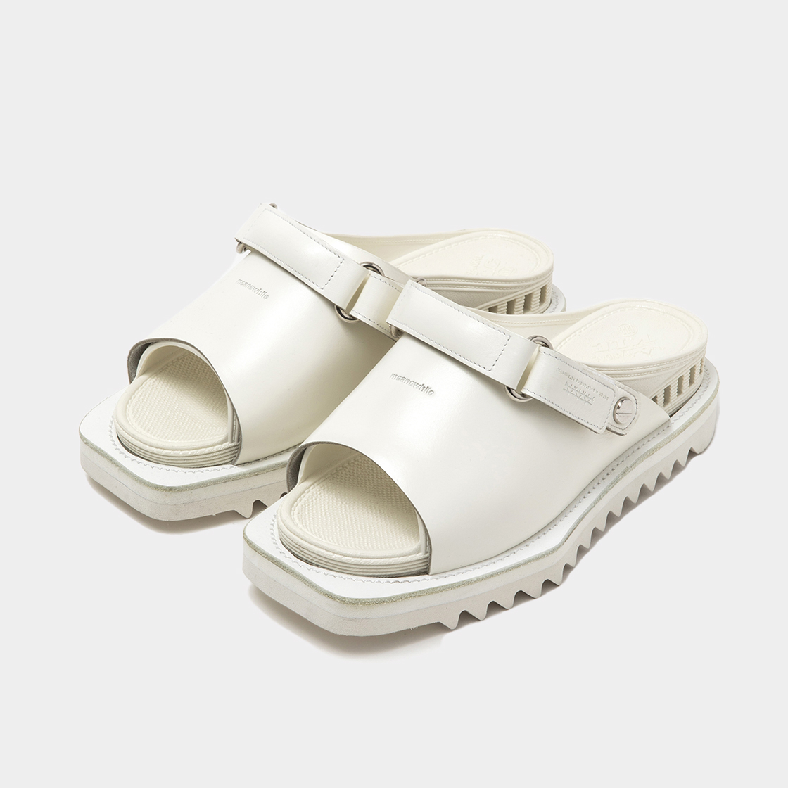 Overwrap Square Sandals Vibram® Sole / Off White