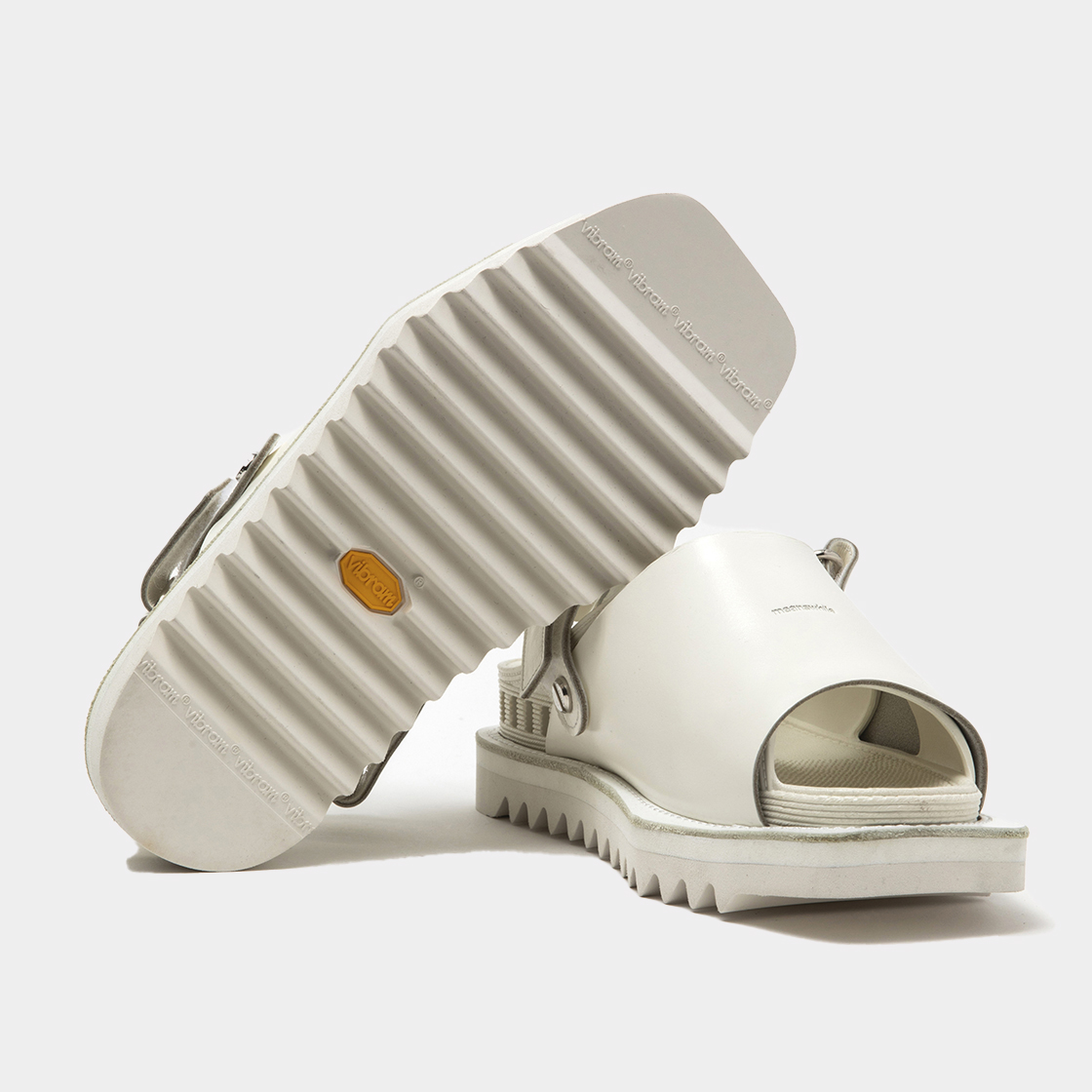 Overwrap Square Sandals Vibram® Sole / Off White