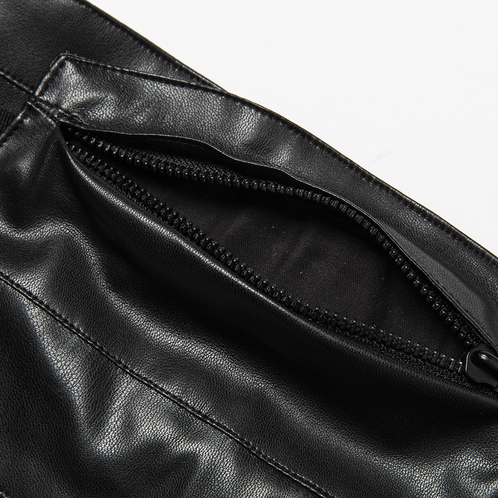 Imitation Leather Cummerbund/Lamp Black