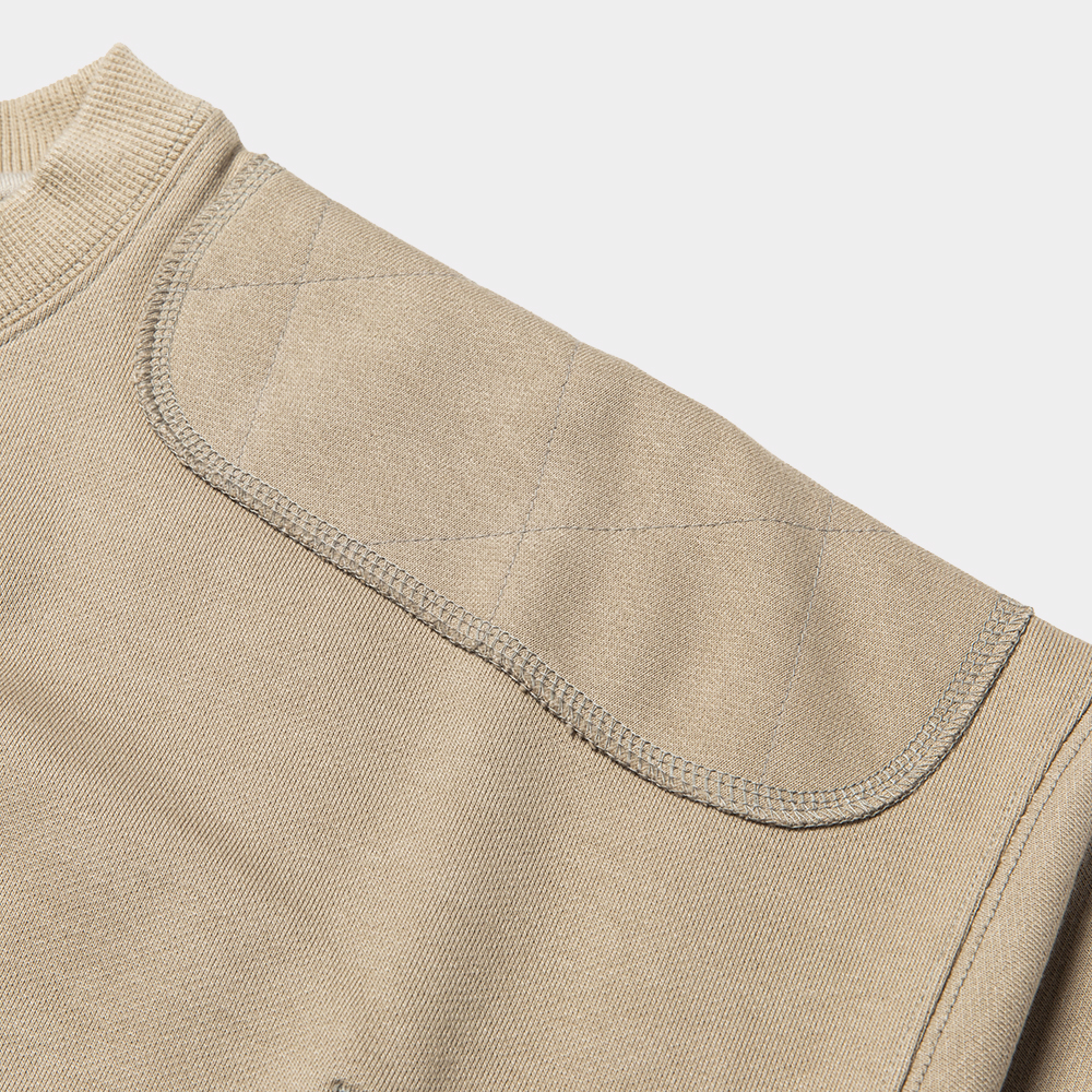 Crisp Pad Sweatshirt/Beige