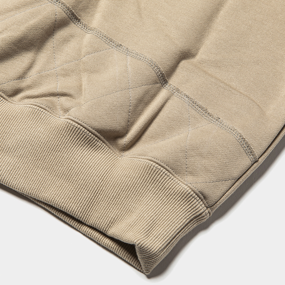 Crisp Pad Sweatshirt/Beige