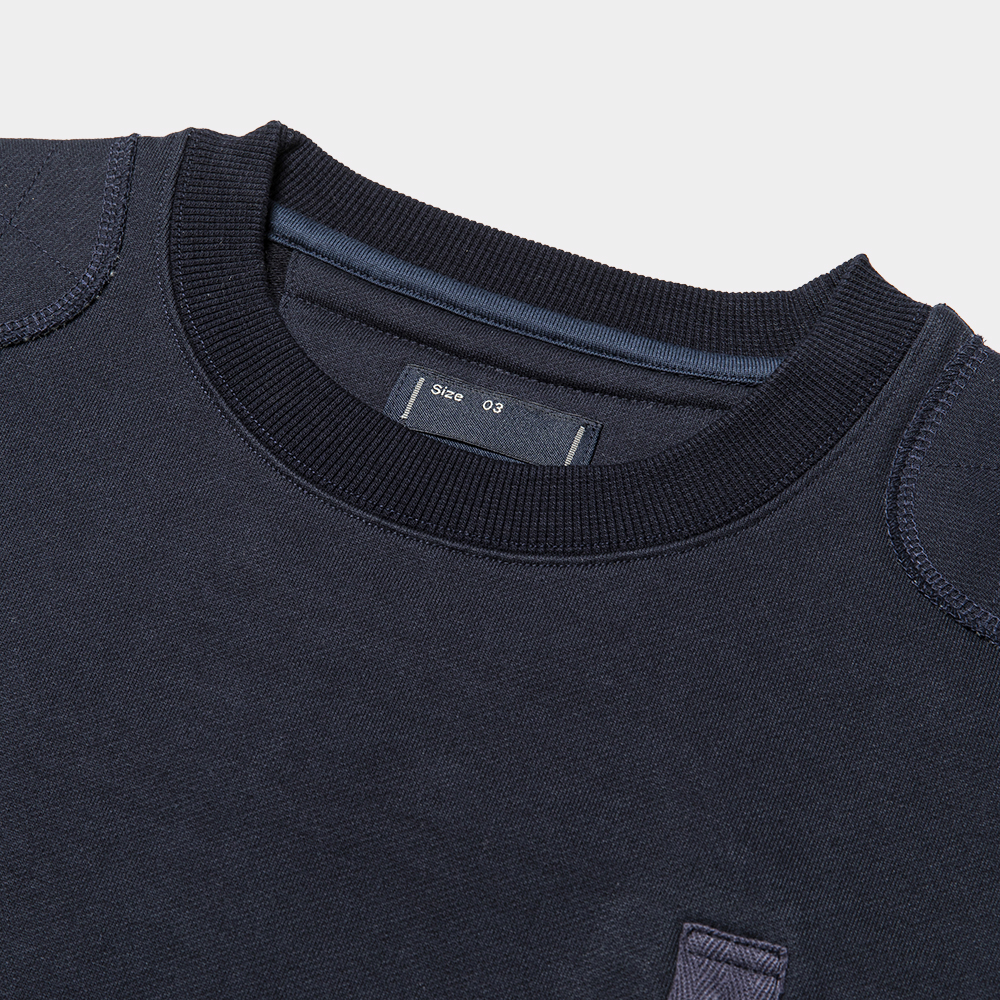 Crisp Pad Sweatshirt/Navy