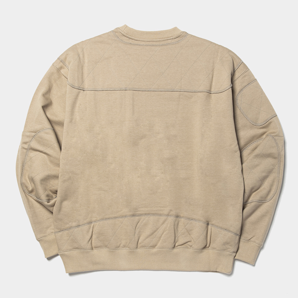 Crisp Pad Sweatshirt/Beige
