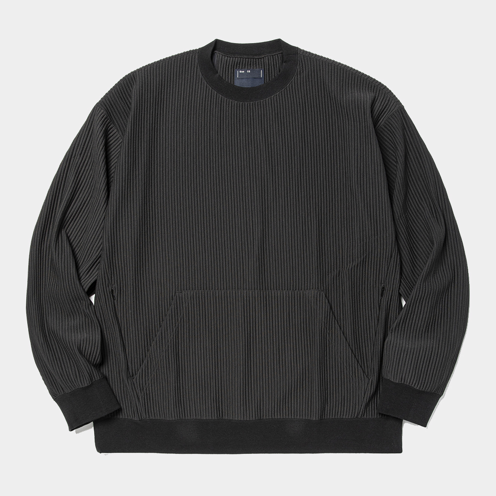 Uneven Fabric Detachable Hoodie/Lamp Black