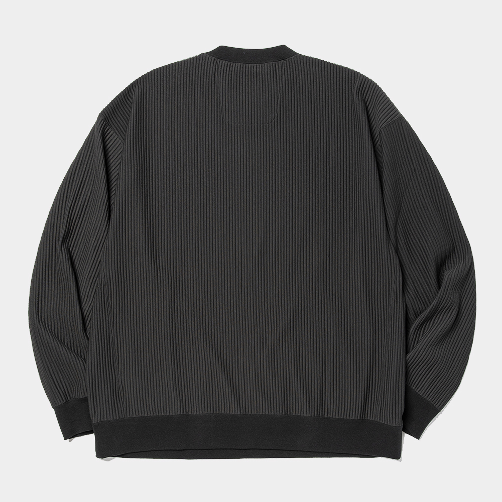 Uneven Fabric Detachable Hoodie/Lamp Black