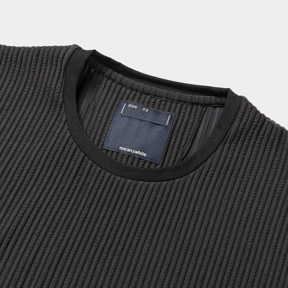 Uneven Fabric Conditioning Vest/Lamp Black