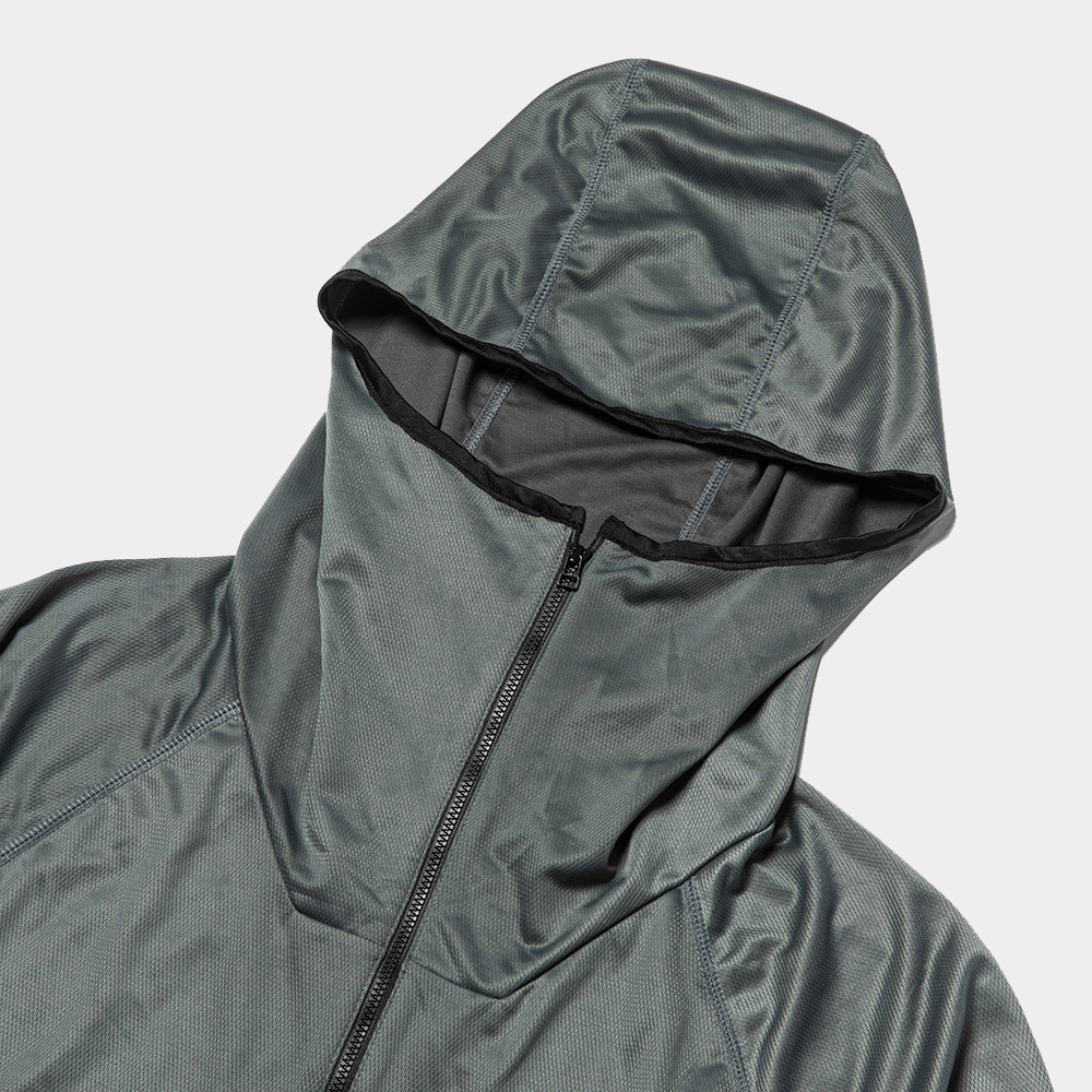 Ice Touch Zip Hoodie/Charcoal