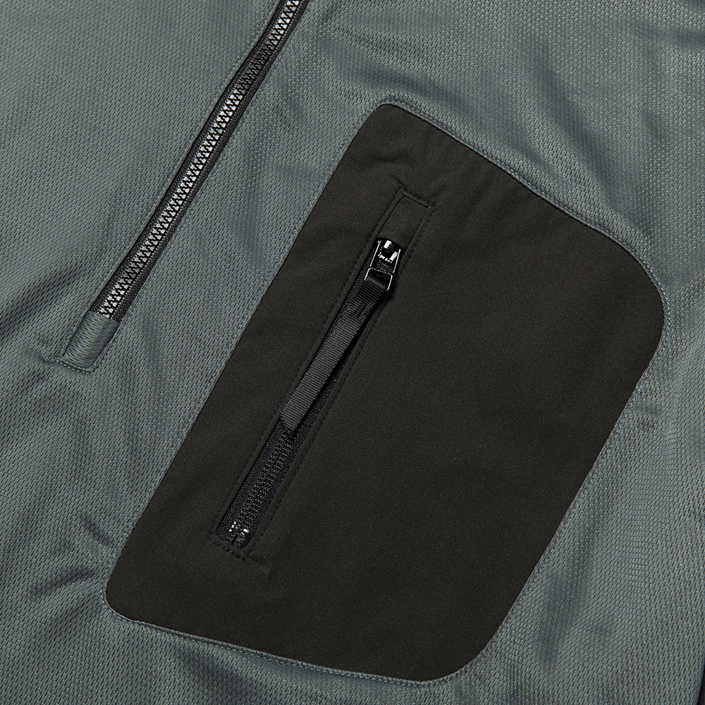 Ice Touch Half Zip SH/Charcoal