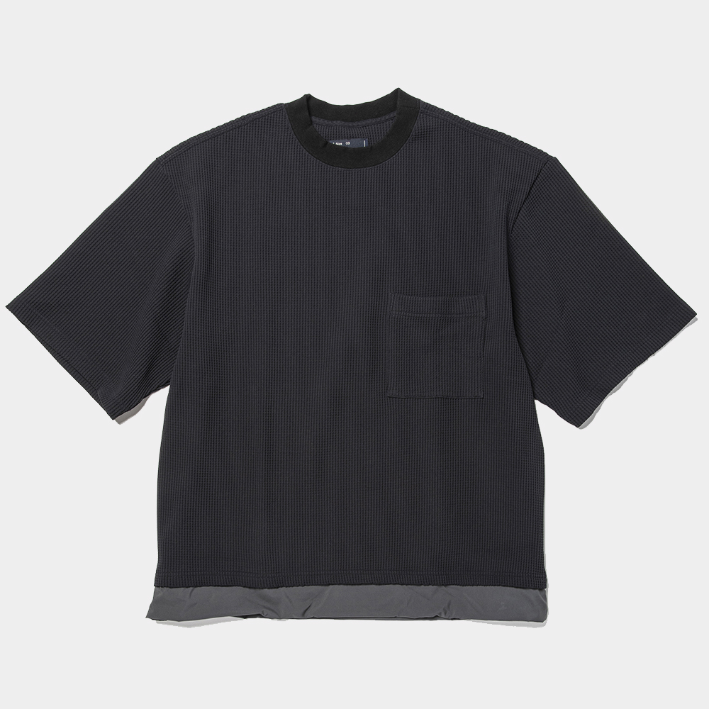 SOLOTEX® Waffle S/S Tee/Off Black