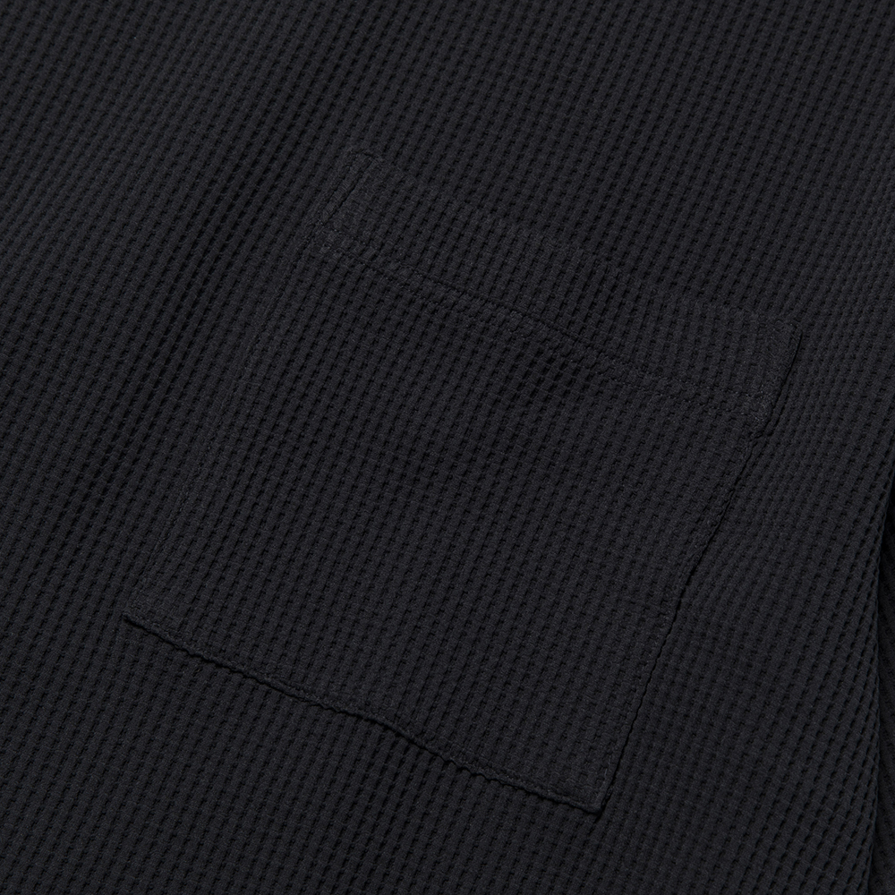 SOLOTEX® Waffle S/S Tee/Off Black