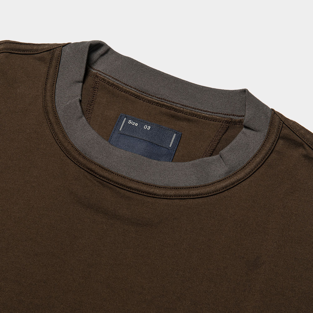 Crisp S/S Tee/D.Brown