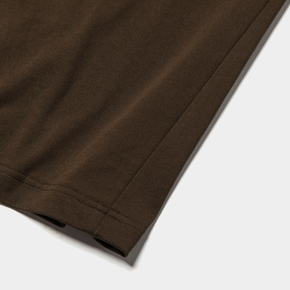 Crisp S/S Tee/D.Brown